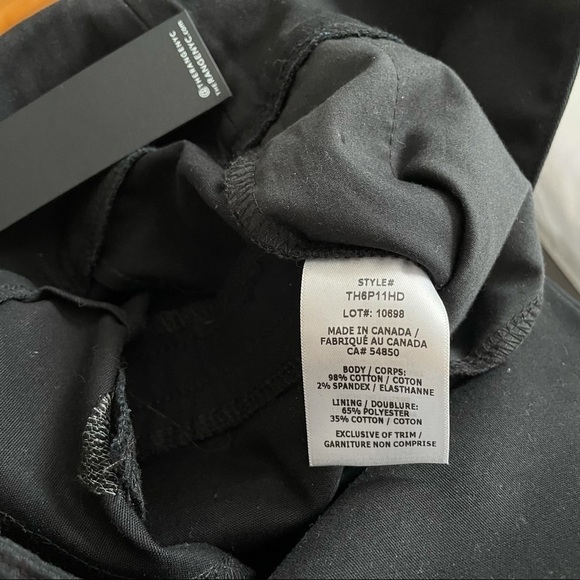 NWT The Range Structured Twill Fold Over Pants in Black - Picture 11 of 13